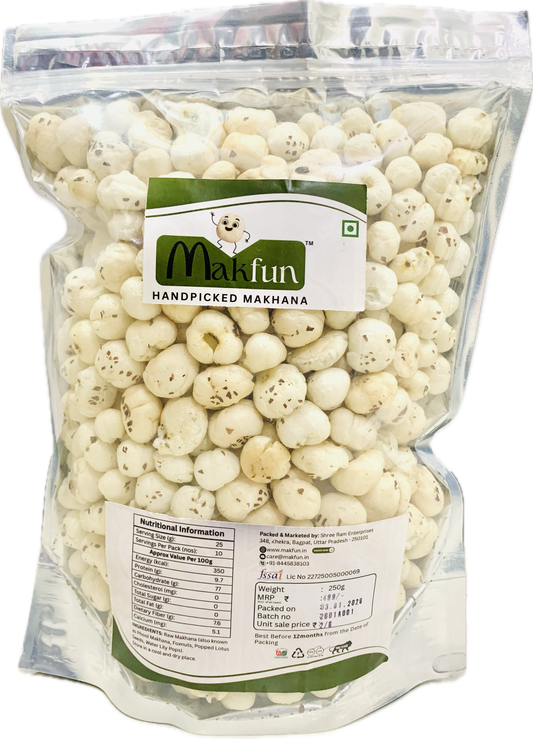 Makfun, Handpicked Jumbo Makhana (Fox nuts), 250g